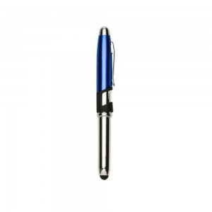 Mini Caneta Semi-Metal Touch com Suporte