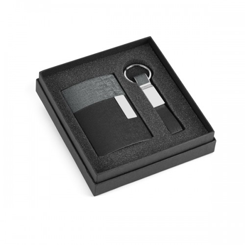 Kit de porta cartoes e chaveiro