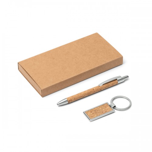 Kit esferografica e chaveiro