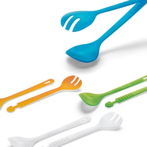 Conjunto de 2 talheres para salada.